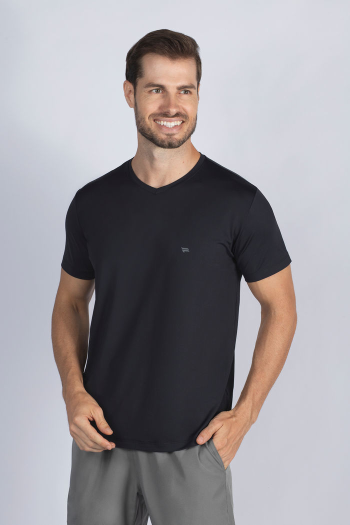 Camiseta Masculina Fitt-Dry Solare Decote V