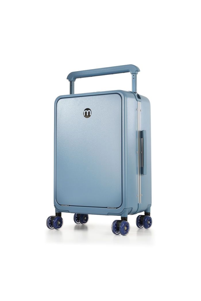 Mala de Viagem Pequena de Bordo 10 kg Policarbonato Chicago Maloa Azul