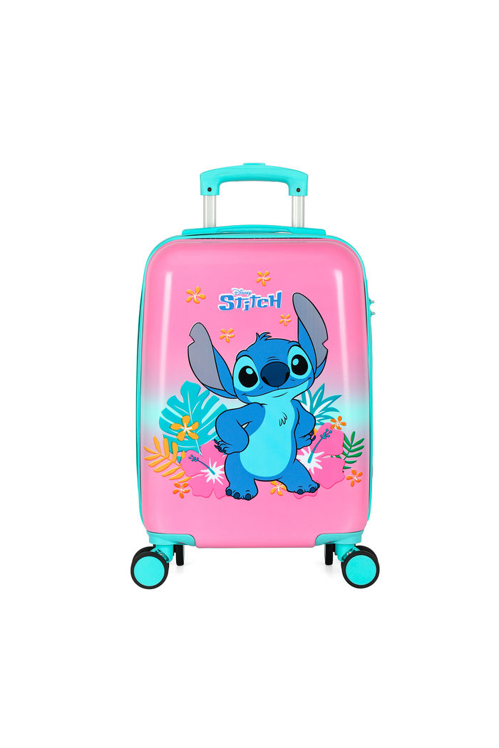 Mala de Viagem Pequena de Bordo 10kg Policarbonato Stitch e Angel Flowers