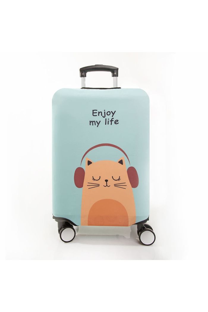 Capa de Mala Maloa Alça Tradicional Enjoy Cat Acqua