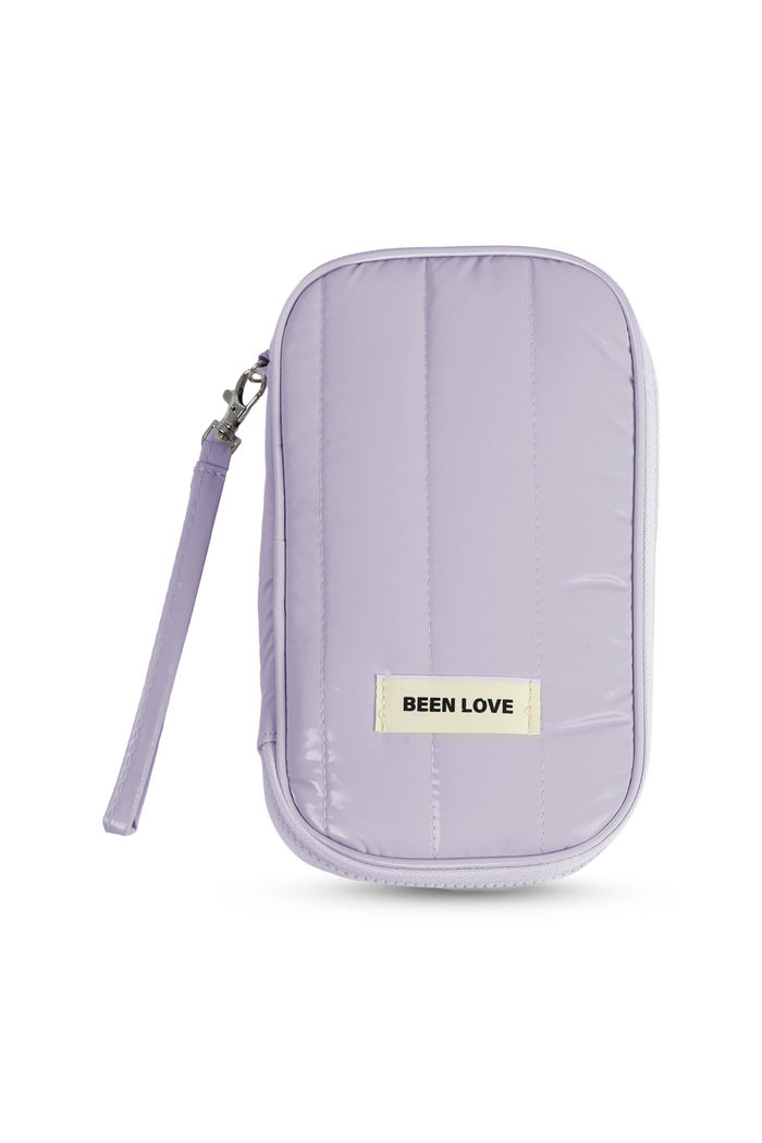 Porta Passaporte e Documentos Multifuncional Puffer Maloa Lilás