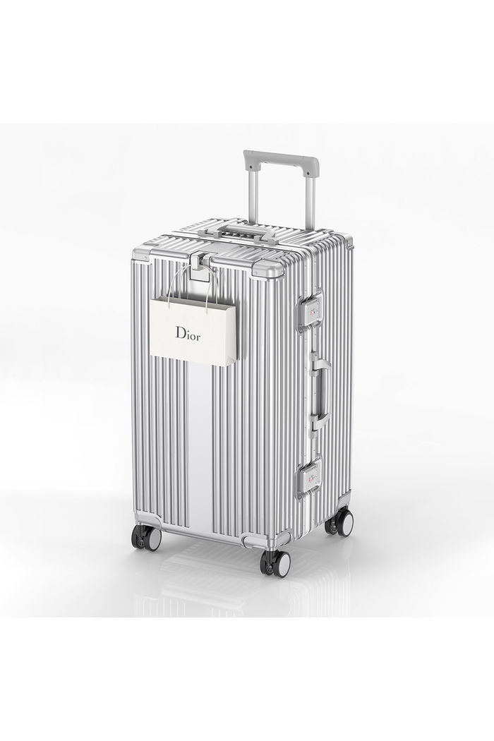 Mala de Viagem BAÚ Grande 32kg Policarbonato Holanda Maloa Prata