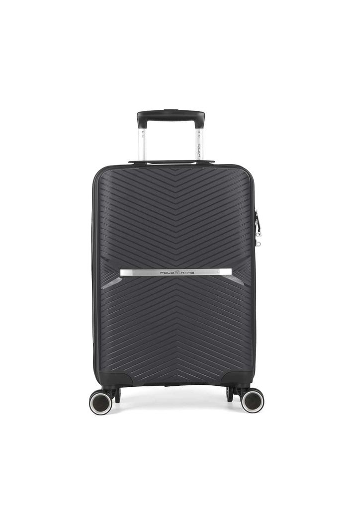 Mala de Viagem Media em Polipropeleno Milão Preto Com expansor