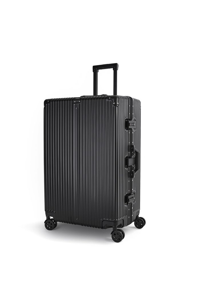Mala de Viagem Grande 32kg Policarbonato ABS Noruega Maloa Preto