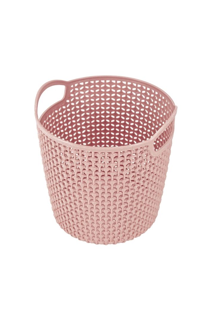 Cesto Organizador Loft Redondo Pequena Rosa