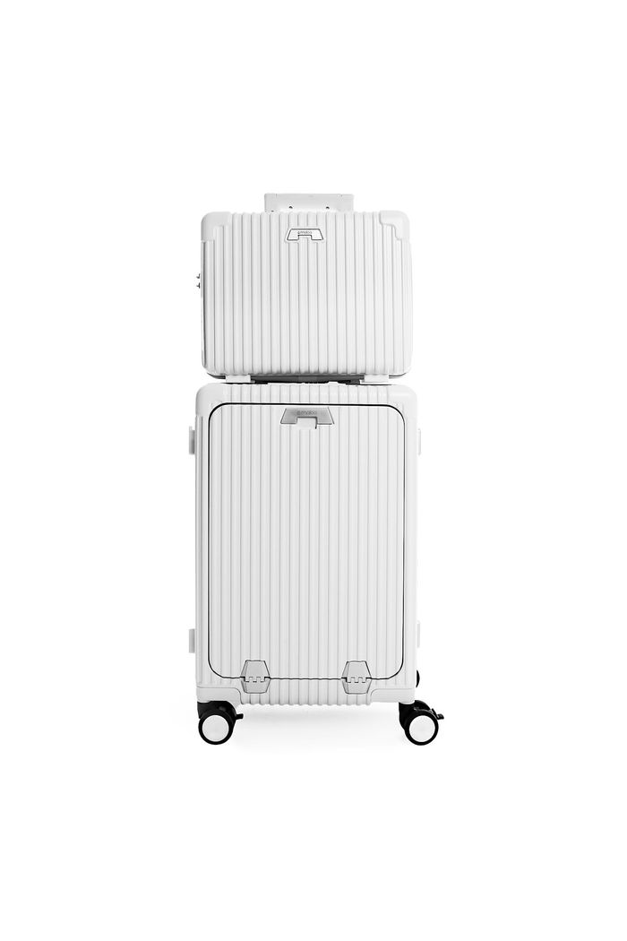 Conjunto de Mala de Bordo 10 kg e Frasqueira Suecia Maloa Branco