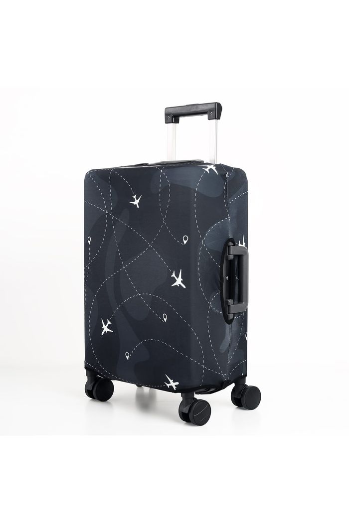 Capa de Mala Maloa Alça Tradicional Aviões Preto