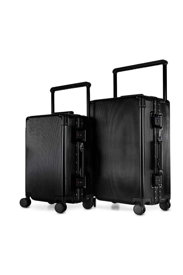 Kit de Malas de Viagem 10kg e Media 23kg em Policarbonato Tóquio Maloa Preto