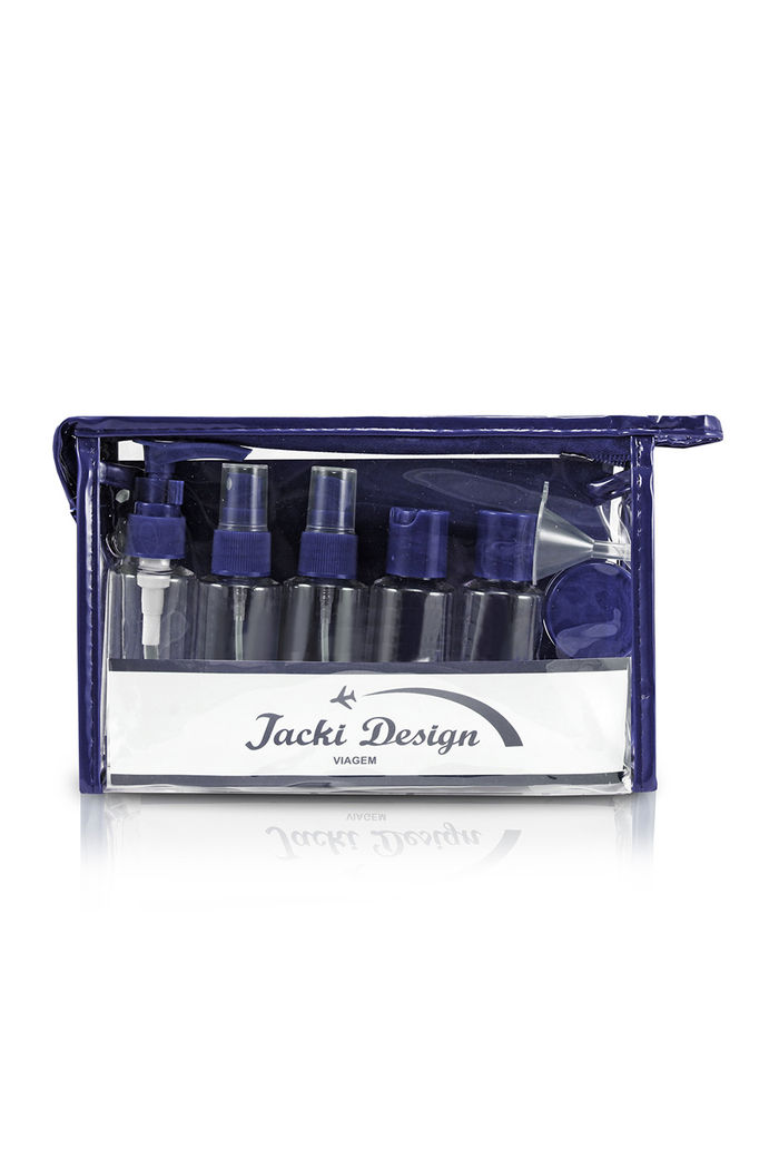 Kit de Frascos para Viagem de 10 Peças Azul