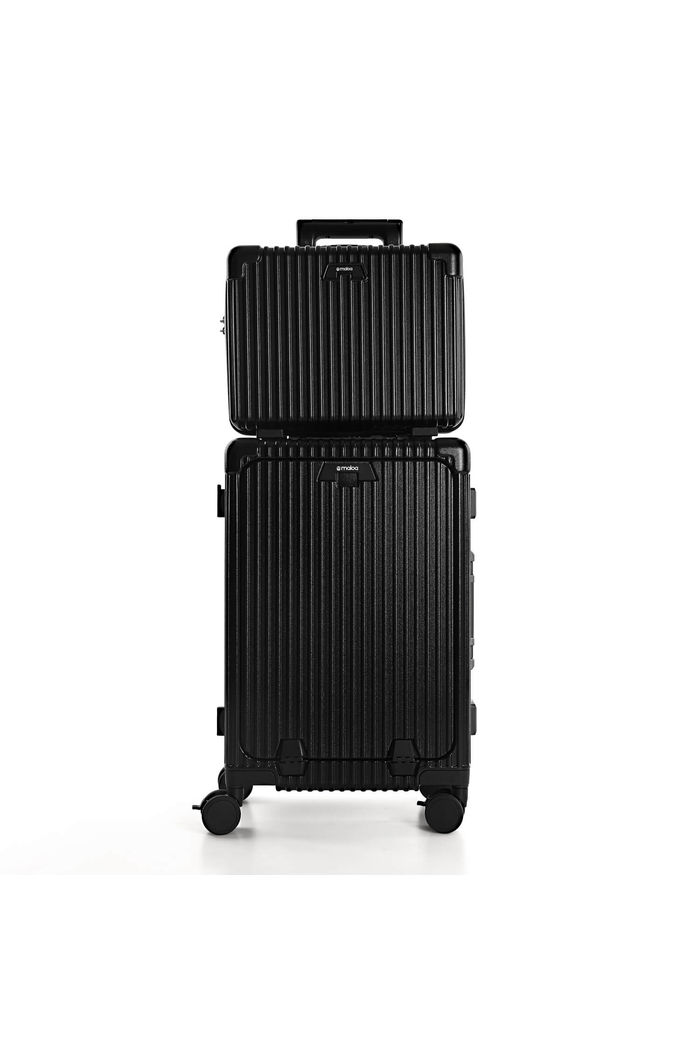 Conjunto de Mala de Bordo 10 kg e Frasqueira Suecia Maloa Preto