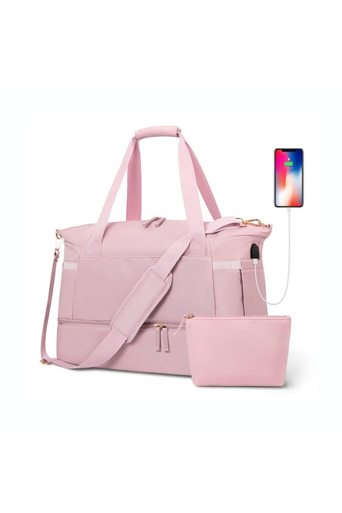 Bolsa de Viagem Multifuncional com USB Journey Rosa