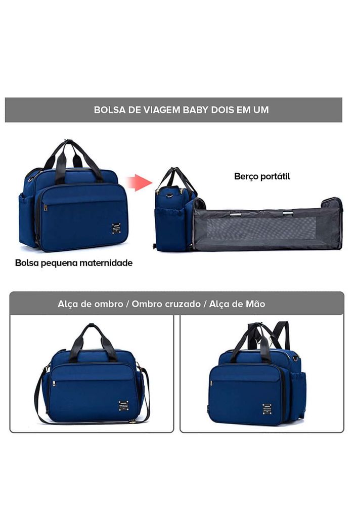 Bolsa de Maternidade Lequeen Travel com Berço Expansivo