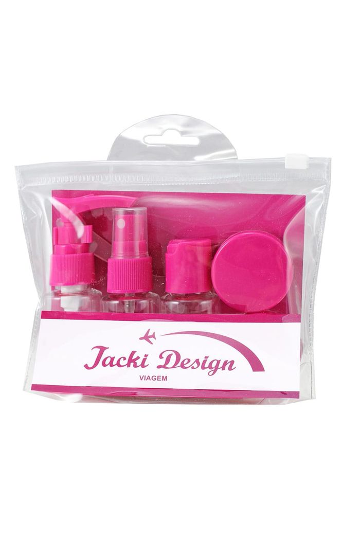 Kit de Frascos para Viagem de 7 Peças Pink