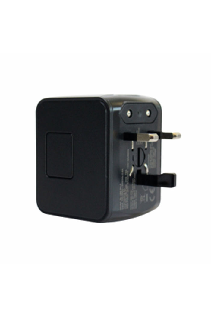 Adaptador de Tomada Universal com Entrada USB Preto