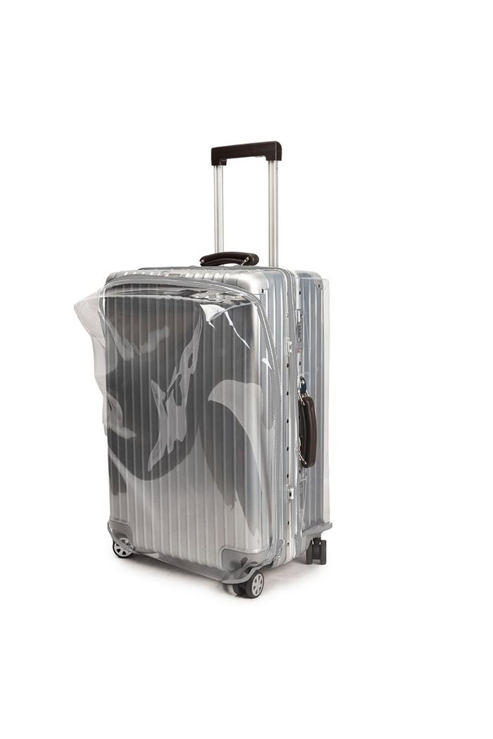 Capa de Mala Maloa Alça Tradicional Transparente Cinza