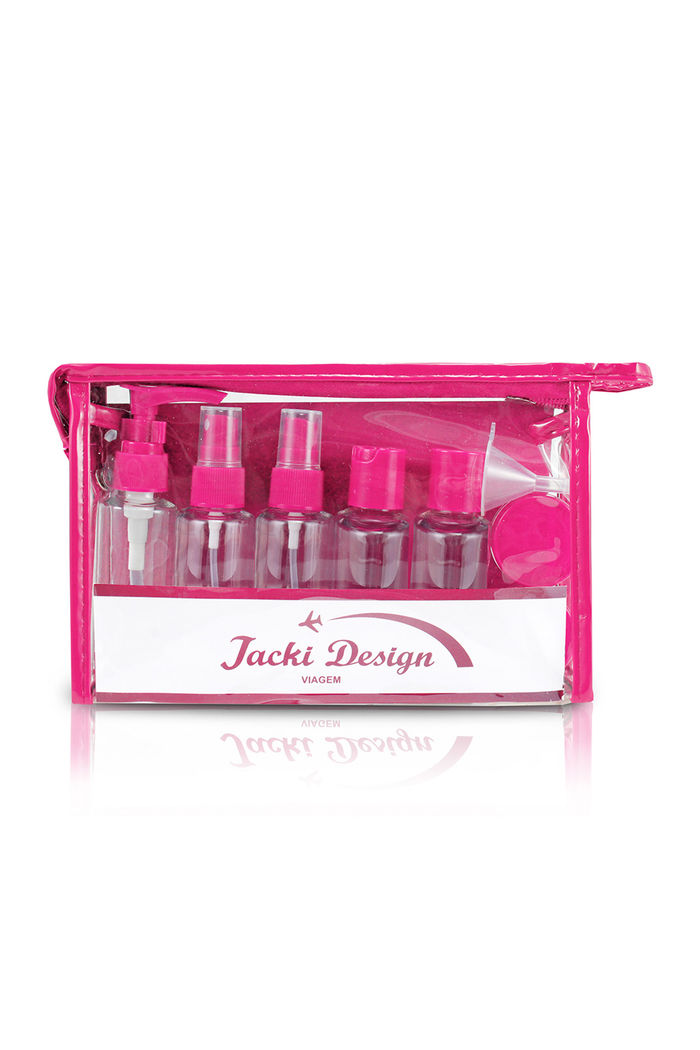 Kit de Frascos para Viagem de 10 Peças Pink
