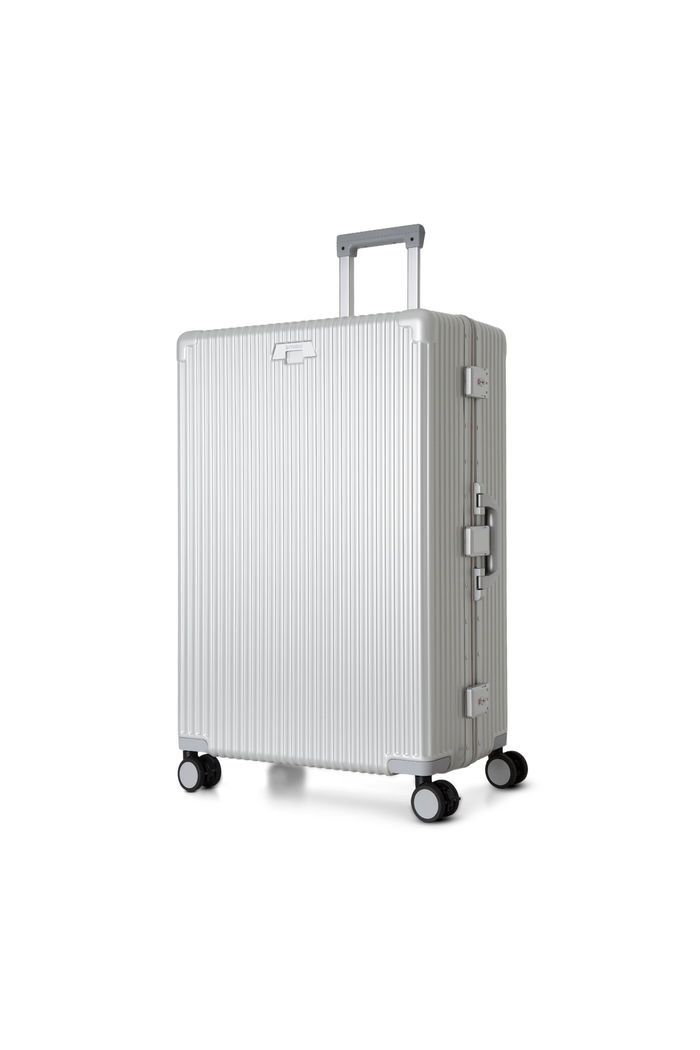 Mala de Viagem Grande 32 kg em Policarbonato Suécia Maloa Prata
