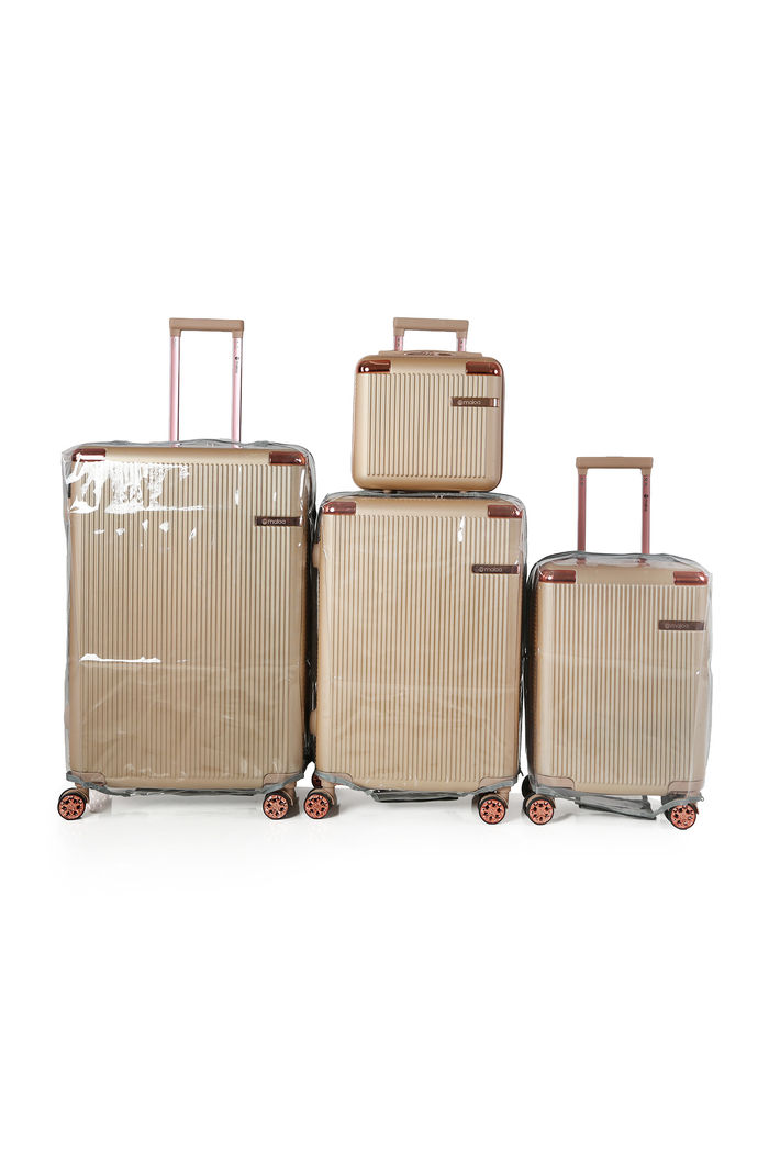 Compre Kit de Malas de Viagem 3 Peças e Frasqueira Croácia Fendi e Leve 3 Capas Transparentes Cinza