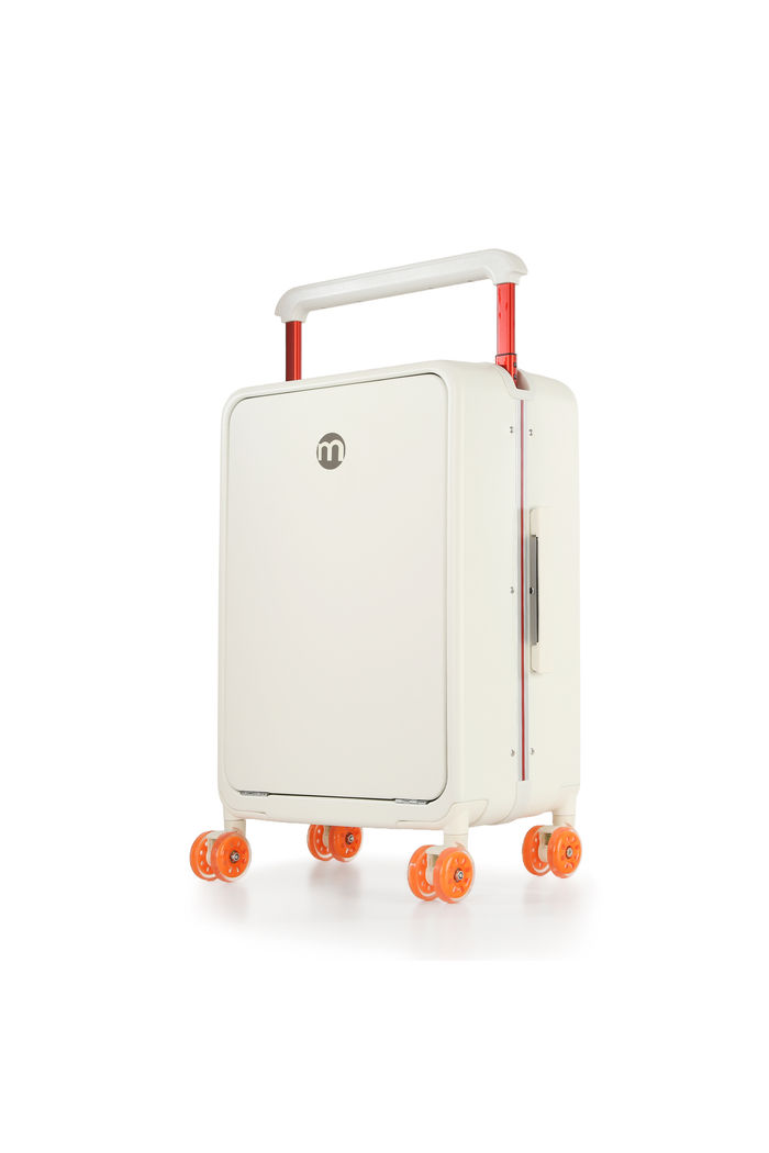 Mala de Viagem Pequena de Bordo 10 kg Policarbonato Chicago Maloa Branco