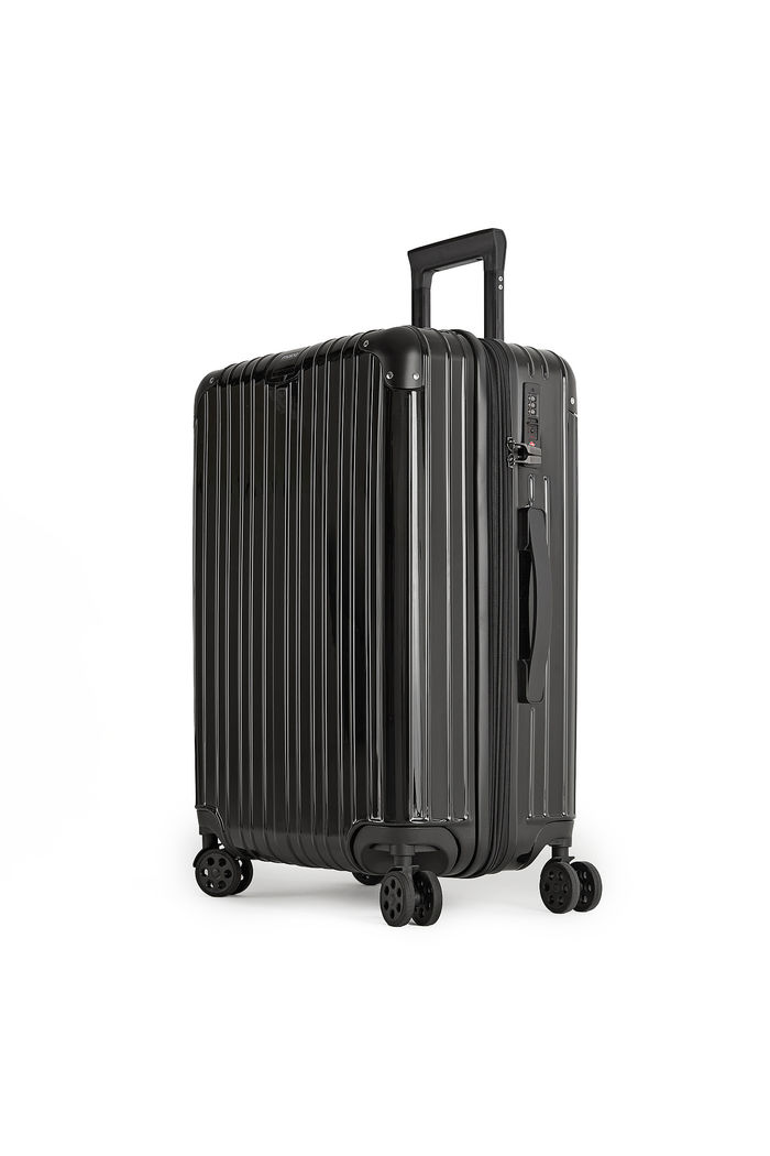 Mala de Viagem Média 23kg ABS Policarbonato com Expansor Brasil Maloa Preto