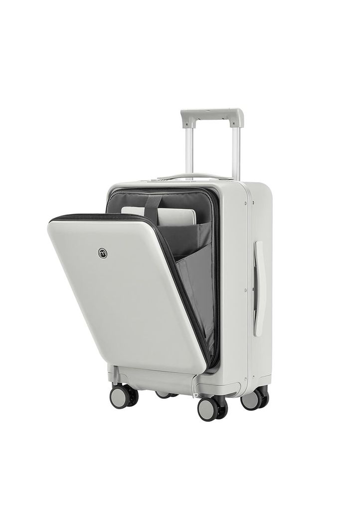 Mala de Viagem Pequena de Bordo 10 kg em Policarbonato Belgica Maloa Branco