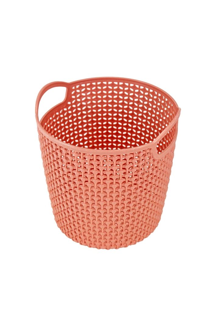 Cesto Organizador Loft Redondo Pequena Salmão