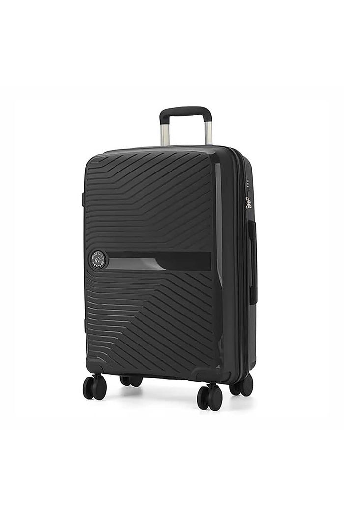 Mala De Viagem Grande 32kg em Polipropeleno Granada Preto com Expansor