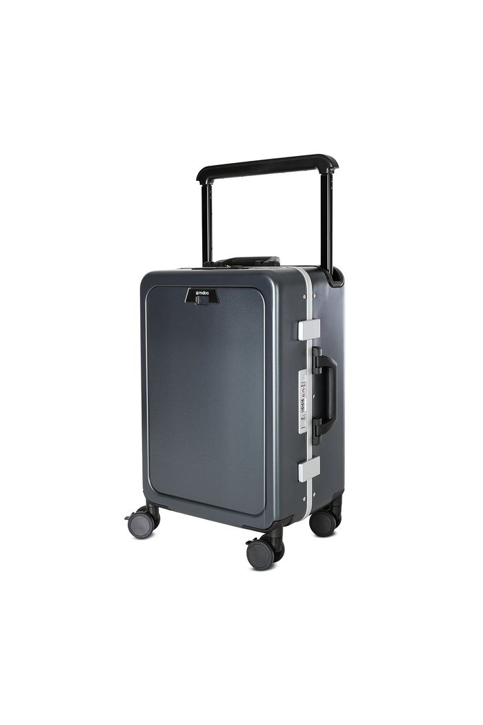 Mala de Viagem Pequena de Bordo 10 kg em Policarbonato Barcelona Maloa Chumbo