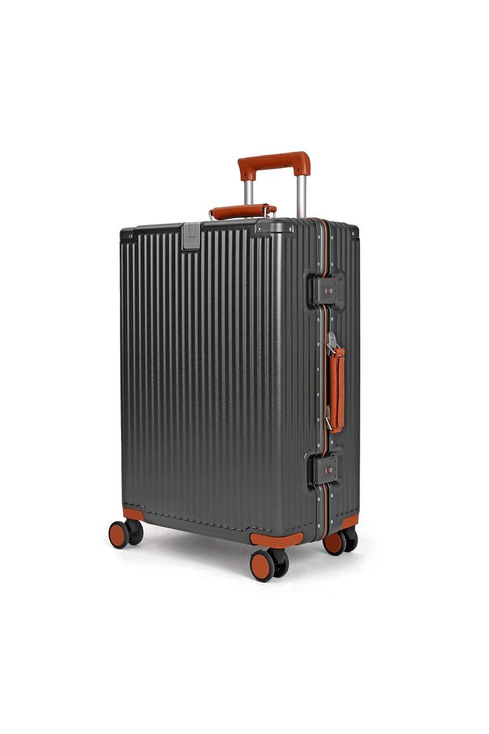 Mala de Viagem Média 23 kg Policarbonato Capri Maloa Chumbo