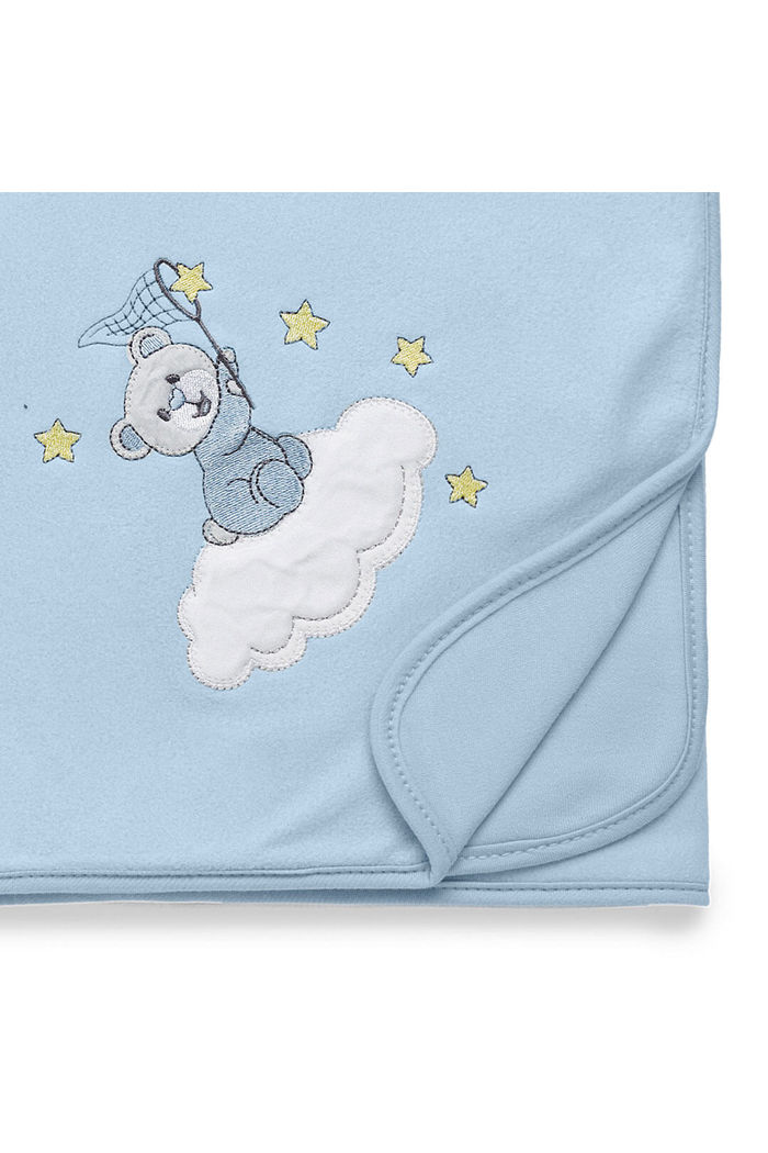 Manta de Soft Brilha Brilha Estrelinha Azul