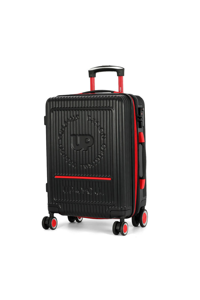 Mala de Viagem Pequena de Bordo 10 kg em ABS com Expansor Strike Preto