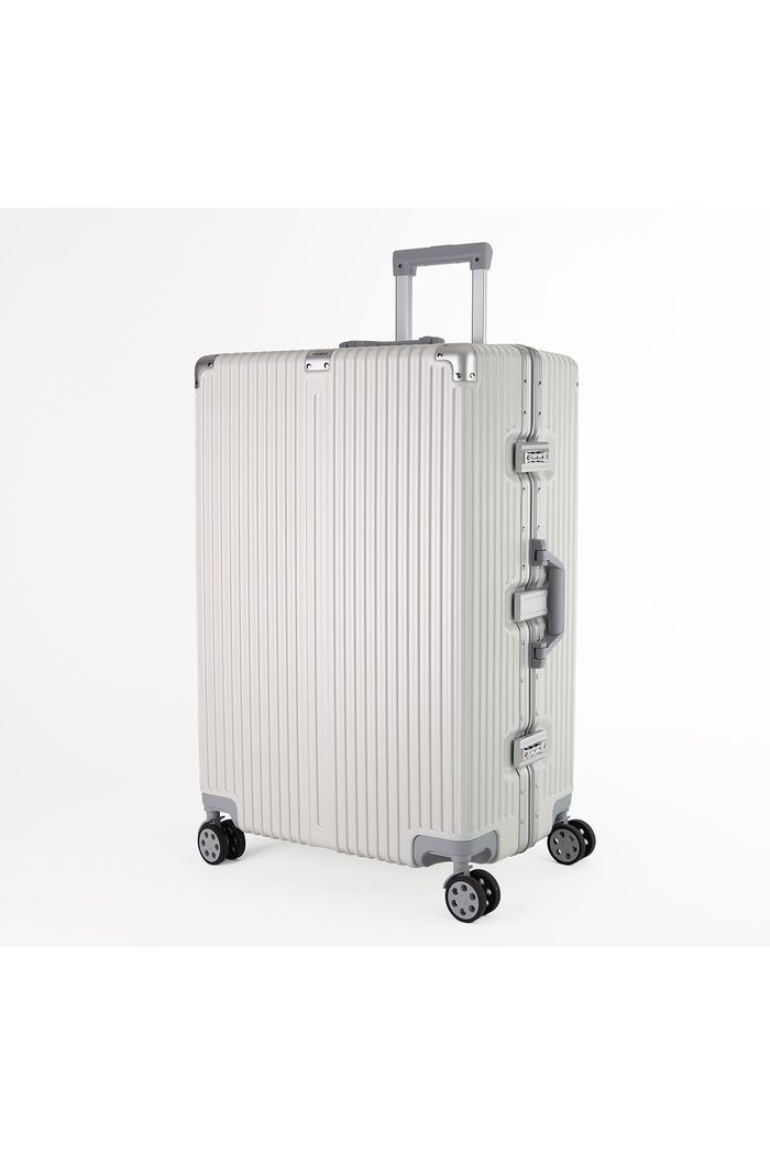 Mala de Viagem Grande 32kg Policarbonato ABS Noruega Maloa Branco