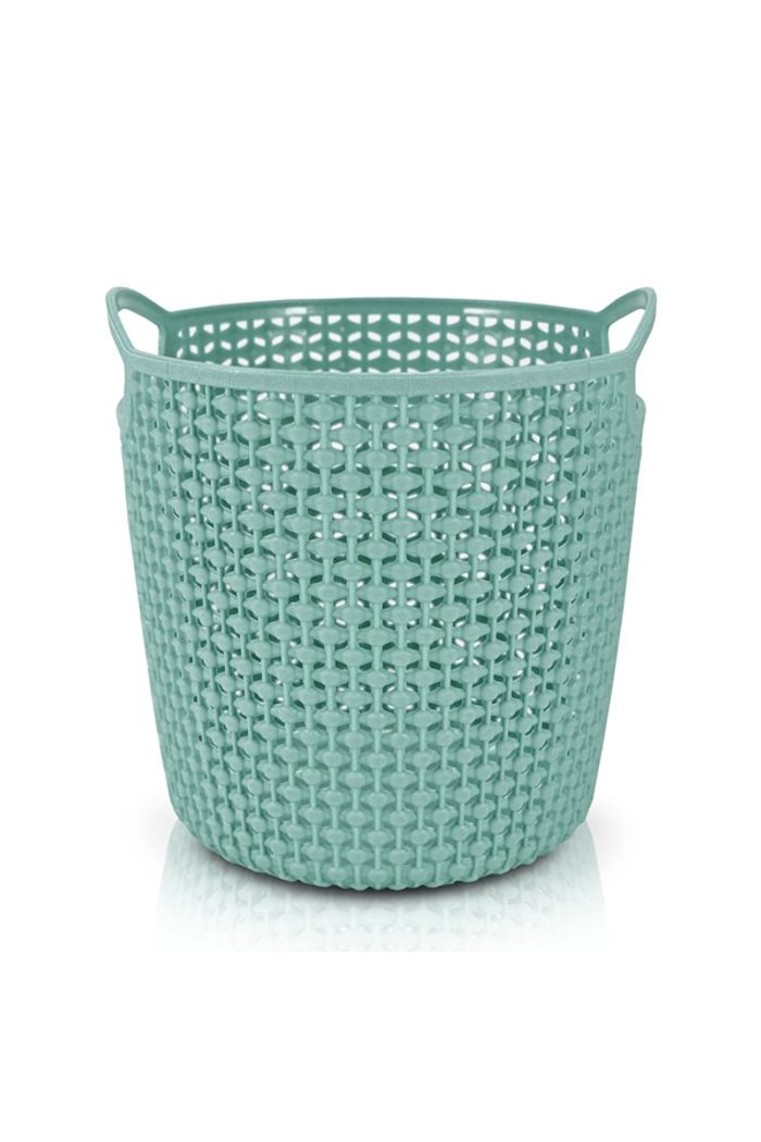 Cesto Organizador Loft Redondo Pequena Turquesa