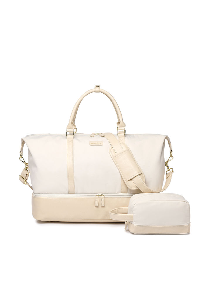 Bolsa de Viagem em Lona Weekend Maloa Bege