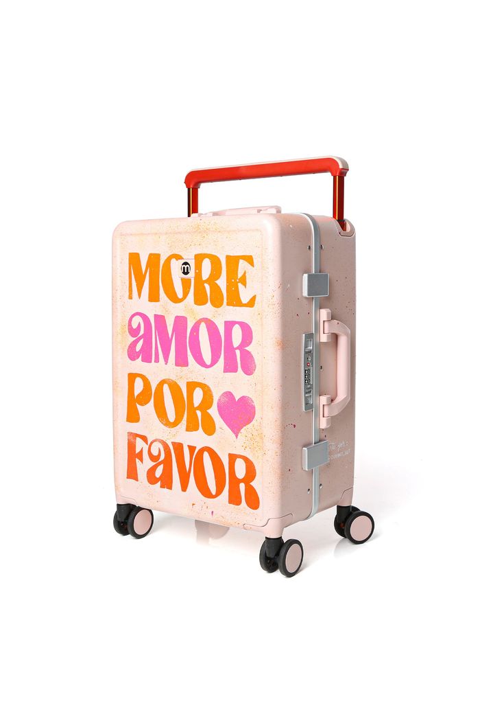 Mala de Viagem Pequena de Bordo 10 kg em Policarbonato Dinamarca More Amor Por Favor