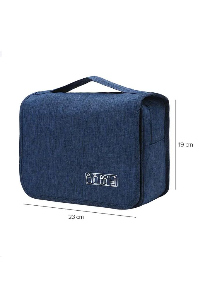 Necessaire de Viagem com Gancho Maloa Azul Escuro