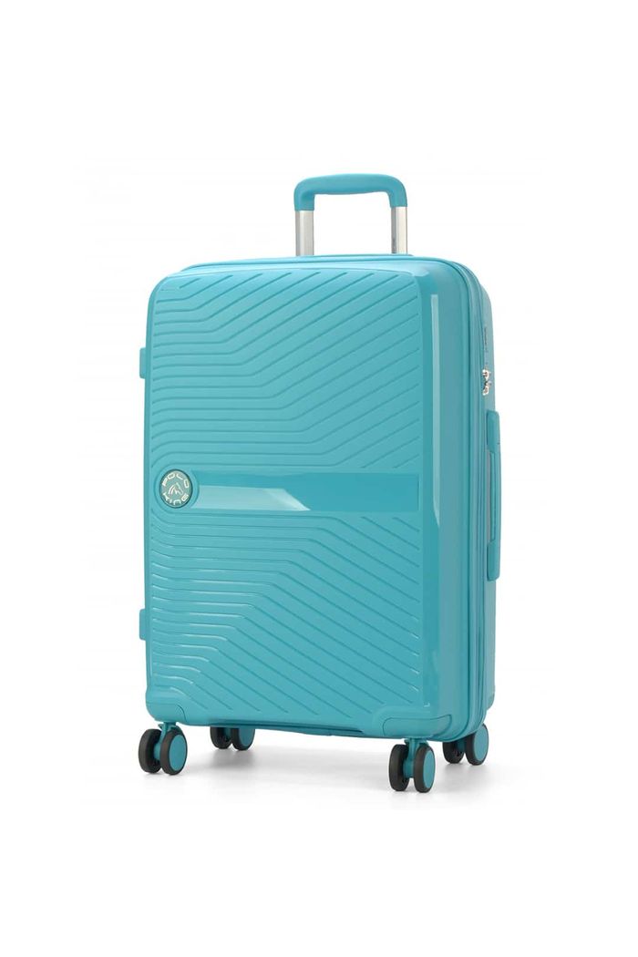 Mala De Viagem Grande 32kg em Polipropeleno Granada Verde Acqua com Expansor