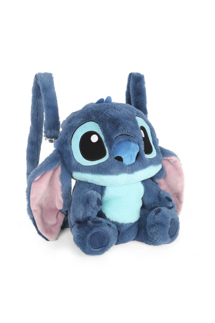 Mochila Infantil de Pelúcia em Plush Stitch Azul