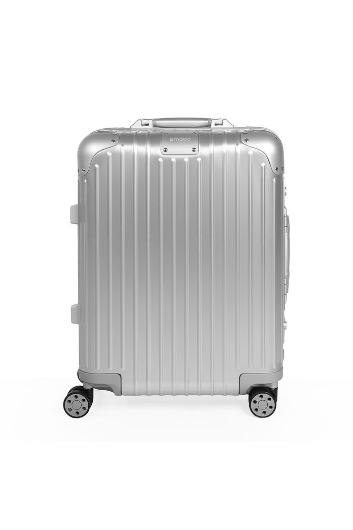 Mala de Viagem Pequena de Bordo 10 kg em Aluminio Dubai Maloa Prata