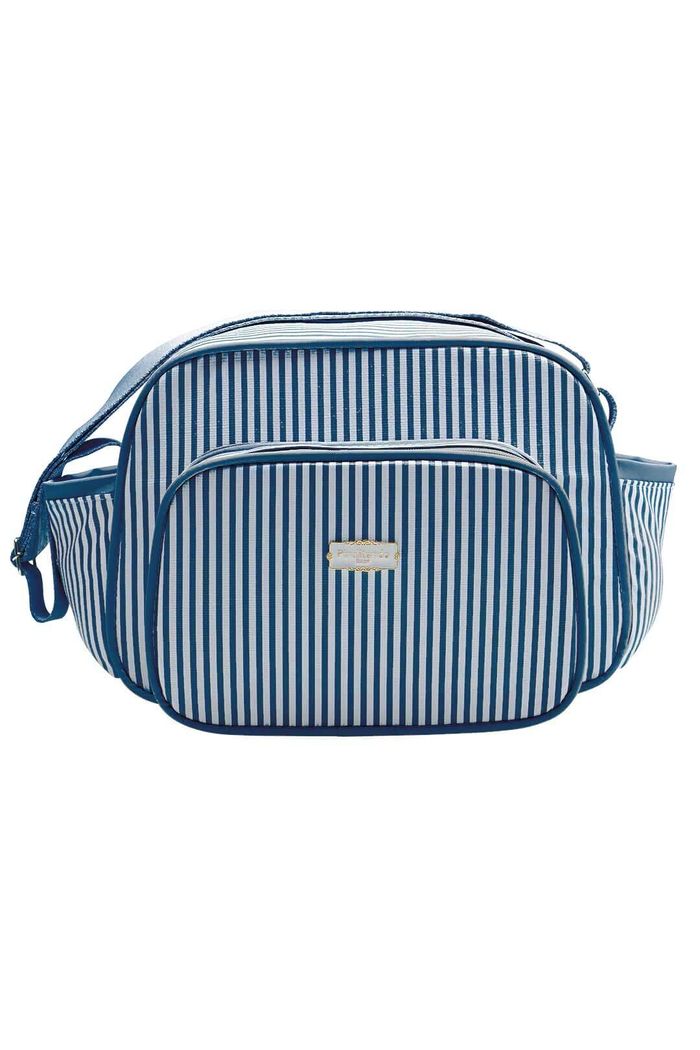 Bolsa Maternidade Pequena Felicidade Azul Marinho