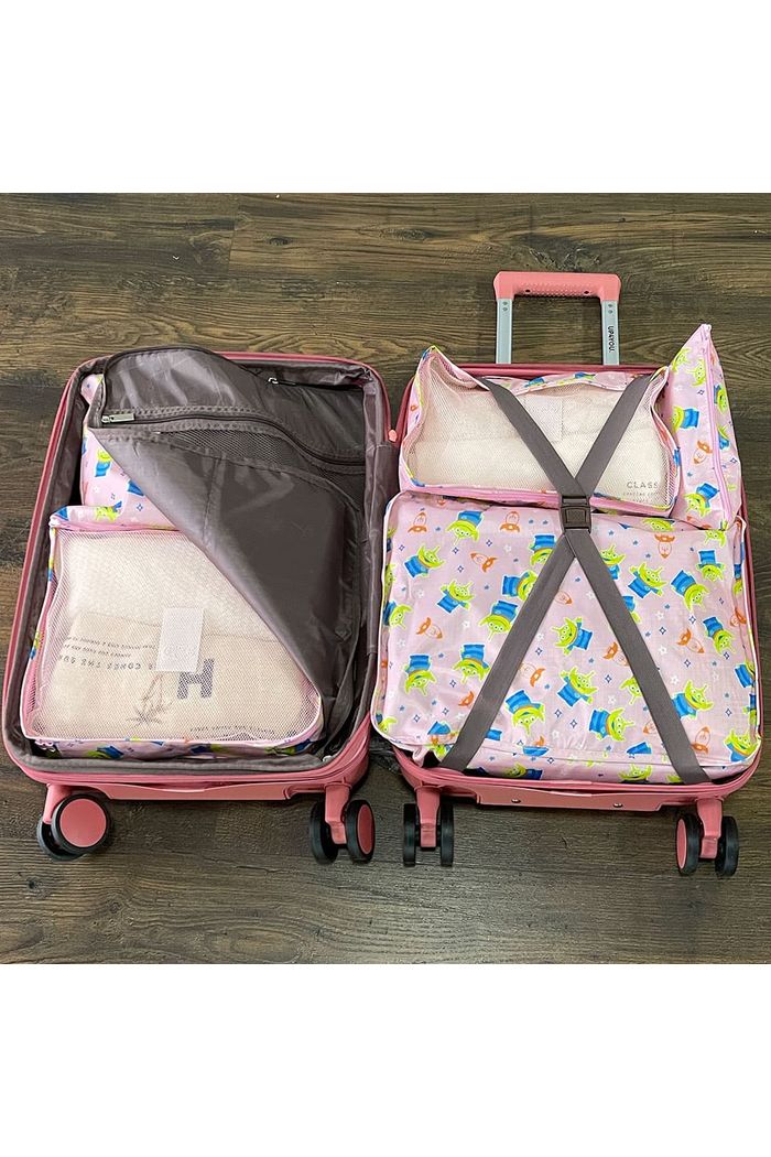 Kit Organizador De Mala 6 Peças Toy Story Rosa