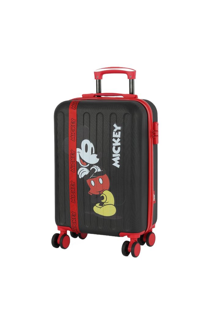 Mala de Viagem Pequena de Bordo em ABS Mickey Preta