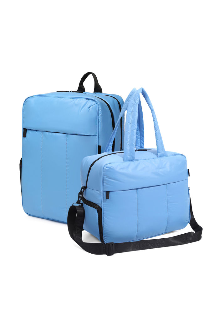 Kit Mochila e Bolsa Confort Bag Multifuncional Maloa Azul