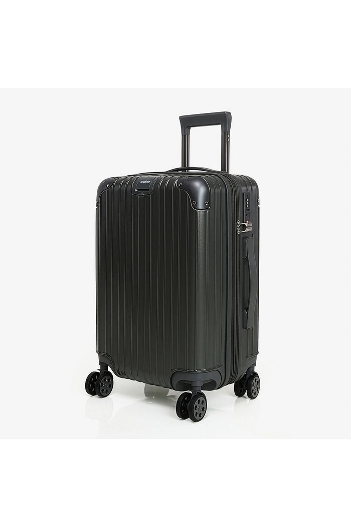 Mala de Viagem Pequena de Bordo 10kg ABS Policarbonato com Expansor Brasil Maloa Chumbo