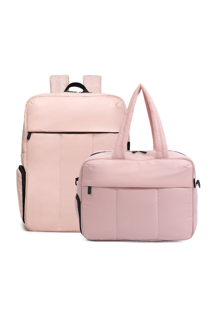 Kit Mochila e Bolsa Confort Bag Multifuncional Maloa Rose