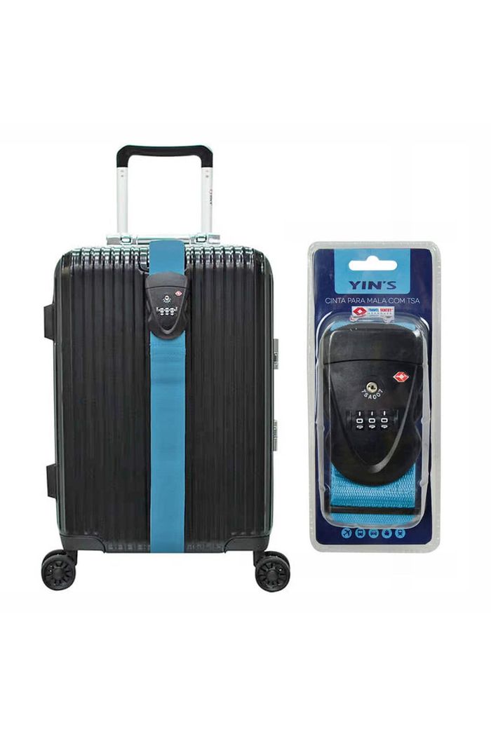 Cinta para Mala com TSA Azul