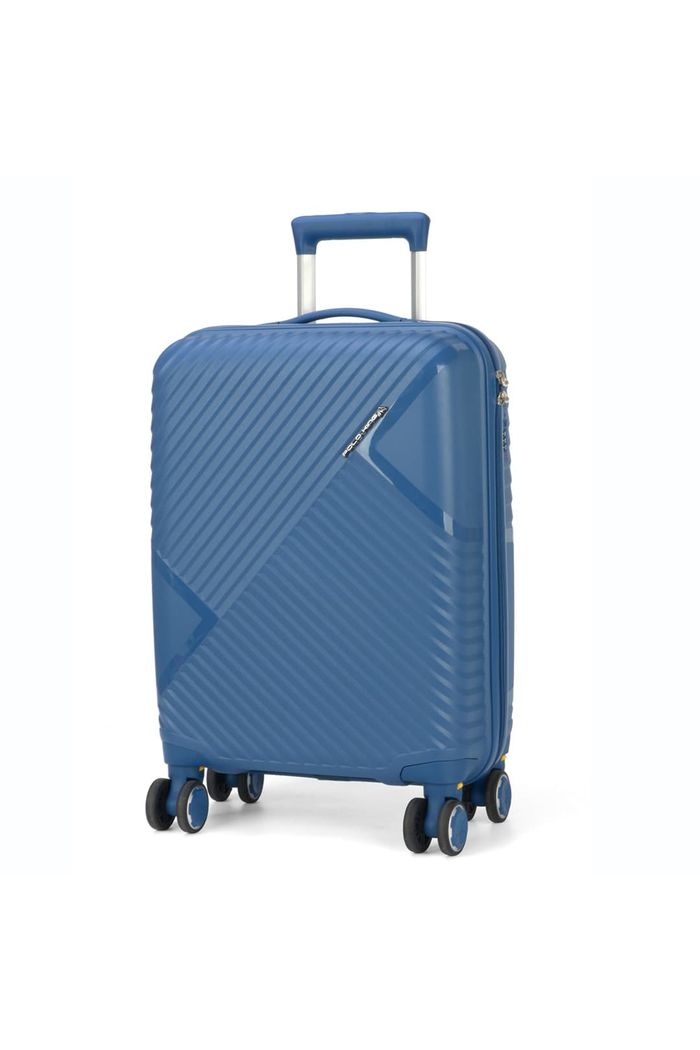 Mala de Viagem Media 24 Chamonix Azul em polipropileno e com expansor