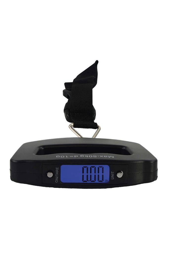 Balança Digital de Mao Portátil para Bagagem Preto