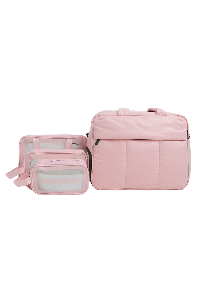Bolsa Confort Bag Multifuncional Maloa e WashBag Rosa