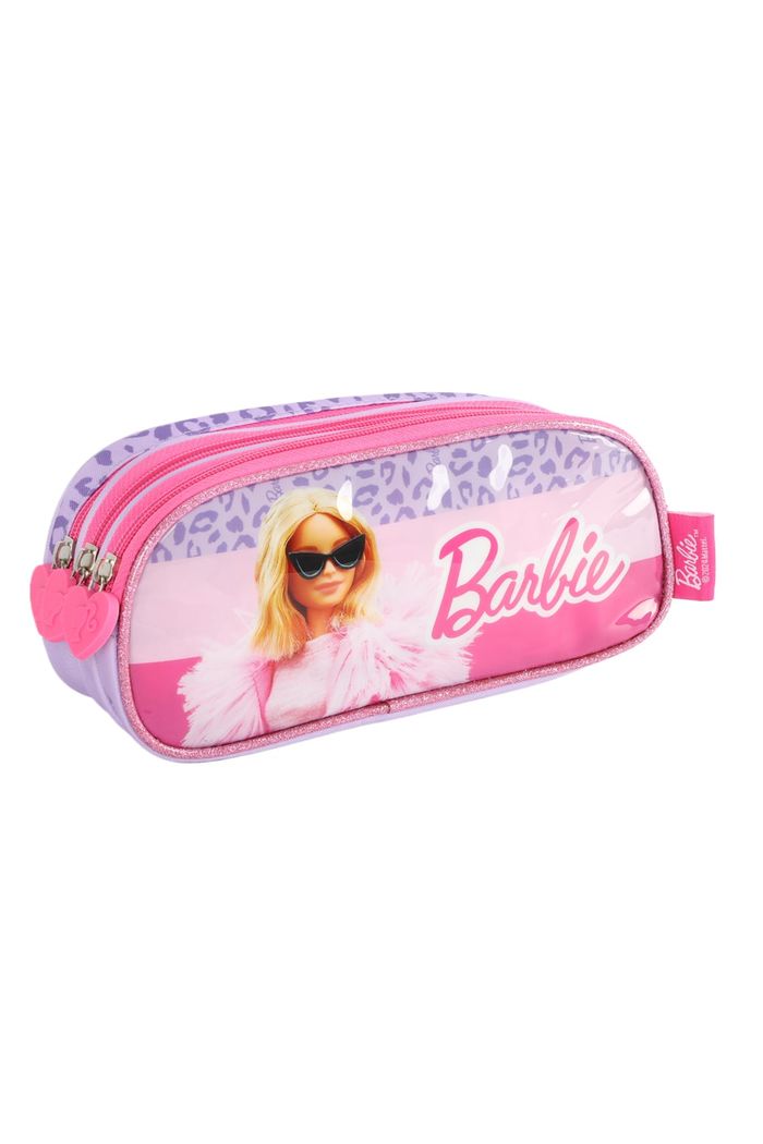 Estojo Escolar Infantil Barbie Pink